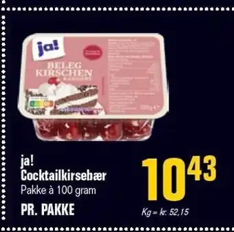 Ja! cocktailkirsebær