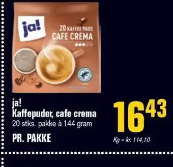 Poetzsch Padborg Ja! kaffepuder, cafe crema tilbud