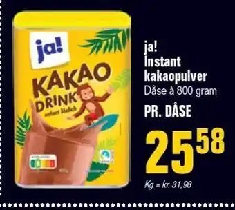 Poetzsch Padborg Ja! instant kakaopulver tilbud