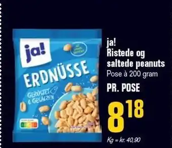Poetzsch Padborg Ja! ristede og saltede peanuts tilbud