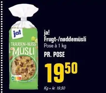 Poetzsch Padborg Ja! frugt-/nøddemüsli tilbud