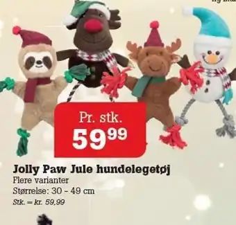 Poetzsch Padborg Jolly paw jule hundelegetøj tilbud