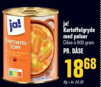 Poetzsch Padborg Ja! kartoffelgryde med pølser tilbud