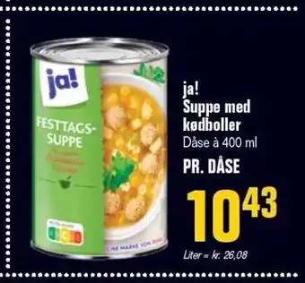 Poetzsch Padborg Ja! suppe med kødboller tilbud