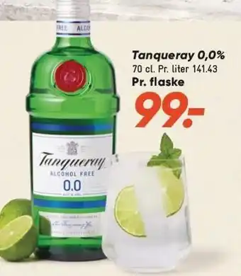 Bilka Tanqueray 0,0% tilbud