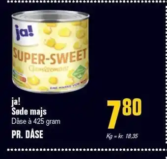 Poetzsch Padborg Ja! søde majs tilbud