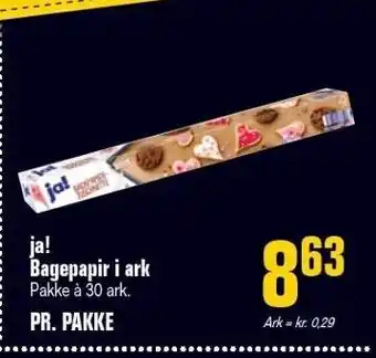 Poetzsch Padborg Ja! bagepapir i ark tilbud