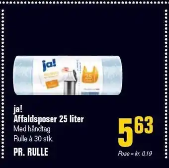 Poetzsch Padborg Ja! affaldsposer 25 liter tilbud