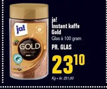 Poetzsch Padborg Ja! instant kaffe gold tilbud