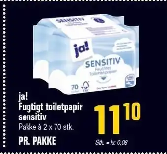 Poetzsch Padborg Ja! fugtigt toiletpapir sensitiv tilbud