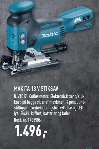 Johannes Fog Makita 18 v stiksav tilbud