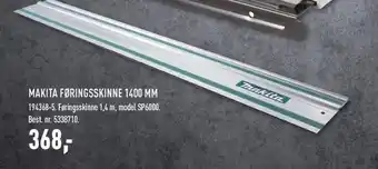 Johannes Fog Makita føringsskinne 1400 mm tilbud