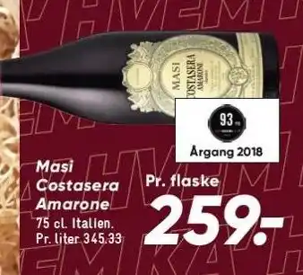 Bilka Masi costasera amarone tilbud
