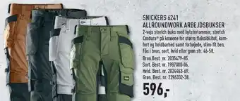 Snickers 6241 allroundwork arbejdsbukser