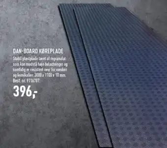 Dan-board køreplade
