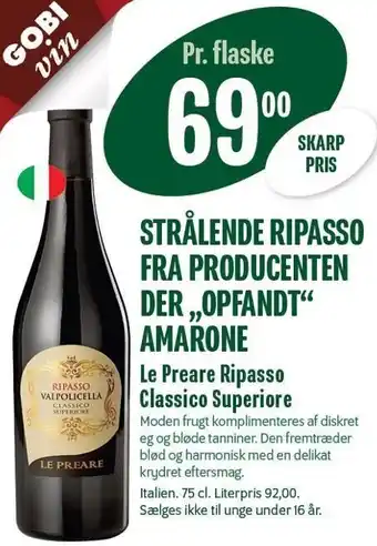 Min Købmand Le preare ripasso classico superiore tilbud