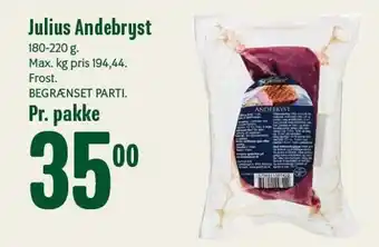 Min Købmand Julius andebryst tilbud