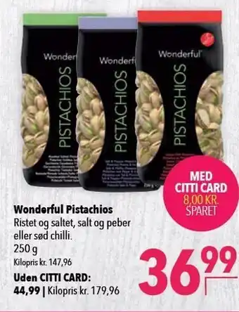 Wonderful pistachios