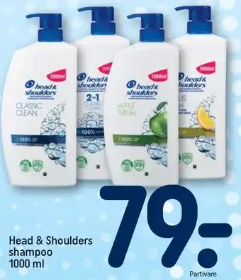 REMA 1000 Head & shoulders shampoo tilbud