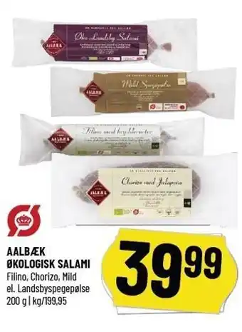 Aalbæk økologisk salami