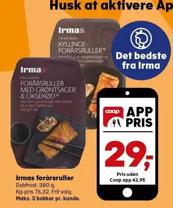 SuperBrugsen Irmas forårsruller tilbud