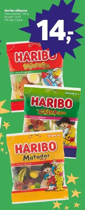 SuperBrugsen Haribo slikpose tilbud