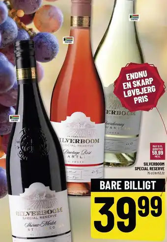 Løvbjerg Silverboom special reserve 75 cl tilbud