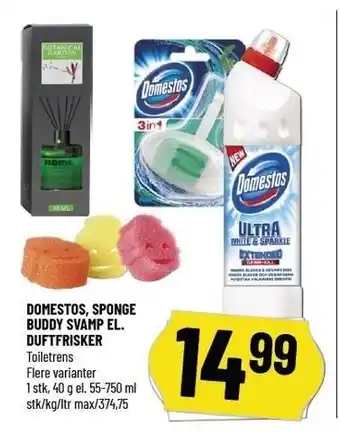 Løvbjerg Domestos, sponge buddy svamp el. duftfrisker tilbud