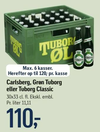 Føtex Carlsberg, Grøn Tuborg eller Tuborg Classic tilbud