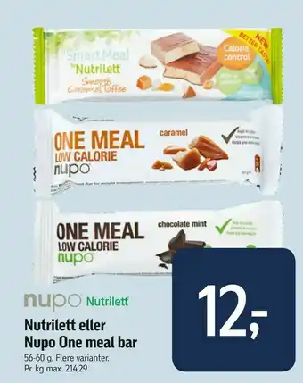 Føtex Nutrilett eller Nupo One meal bar tilbud