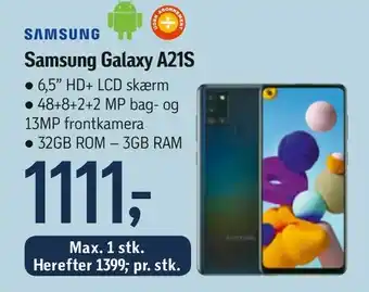 Føtex Samsung Galaxy A21S tilbud