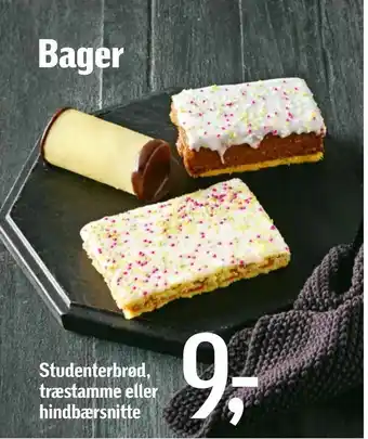 Studenterbrød, træstamme eller hindbærsnitte