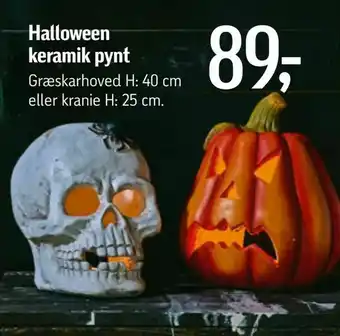 Føtex Halloween keramik pynt tilbud