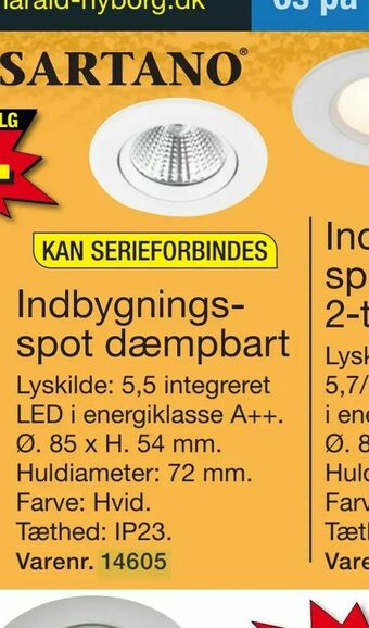 Harald Nyborg Indbygningsspot dæmpbart tilbud