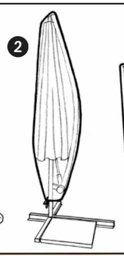 Harald Nyborg Luksus overtræk til havemøbler og parasoller i kraftig sort nylon tilbud