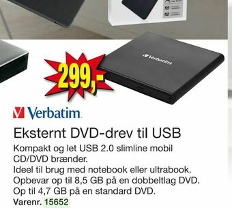 Harald Nyborg Eksternt DVD-drev til USB tilbud