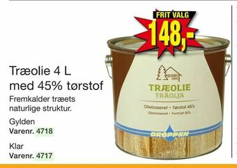 Harald Nyborg Træolie 4 L med 45% tørstof tilbud