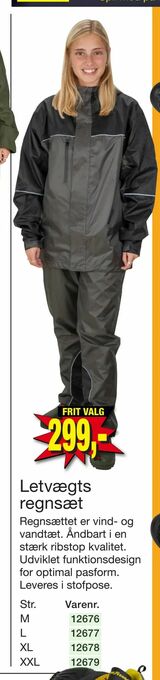 Harald Nyborg Letvægts regnsæt tilbud