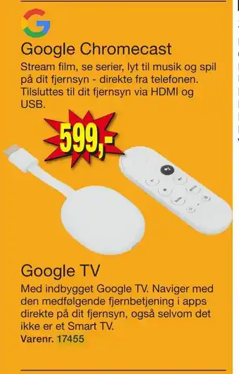 Harald Nyborg Google Chromecast, Google TV tilbud