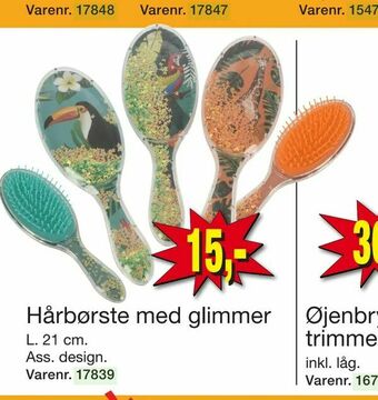 Harald Nyborg Hårbørste med glimmer tilbud