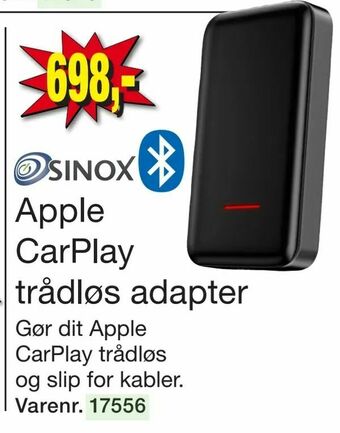 Harald Nyborg Apple CarPlay trådløs adapter tilbud