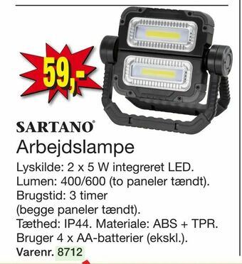 Harald Nyborg Arbejdslampe tilbud