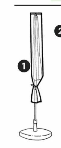 Harald Nyborg Luksus overtræk til havemøbler og parasoller i kraftig sort nylon tilbud