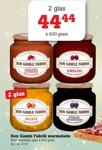 Den gamle fabrik marmelade