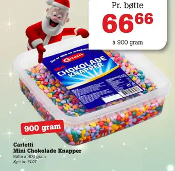 Poetzsch Padborg Carletti mini chokolade knapper tilbud