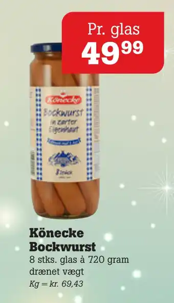 Poetzsch Padborg Könecke bockwurst tilbud