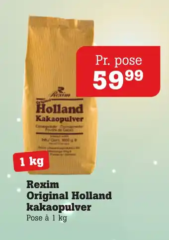 Poetzsch Padborg Rexim original holland kakaopulver tilbud