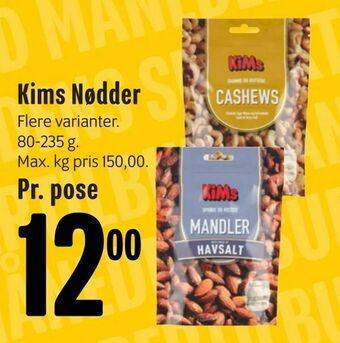 Min Købmand Kims Nødder tilbud