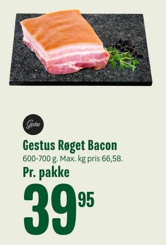 Min Købmand Gestus Røget Bacon tilbud