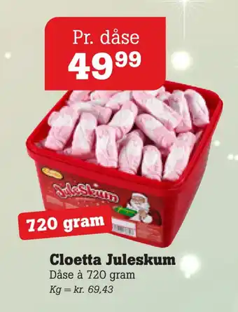 Poetzsch Padborg Cloetta juleskum tilbud